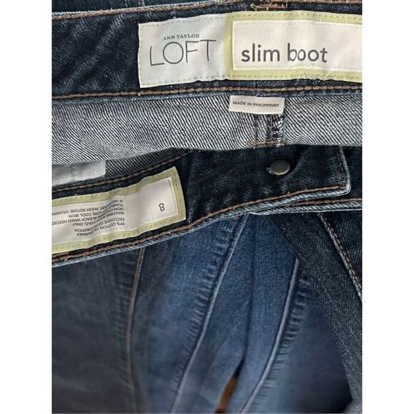 LOFT SLIM BOOT JEANS SIZE 8 - Picture 7 of 8